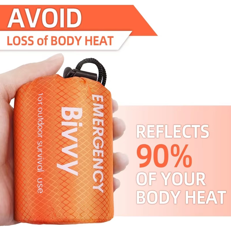 Bivy Sack Lightweight - Emergency Sleeping Bag Survival Blanket Thermal