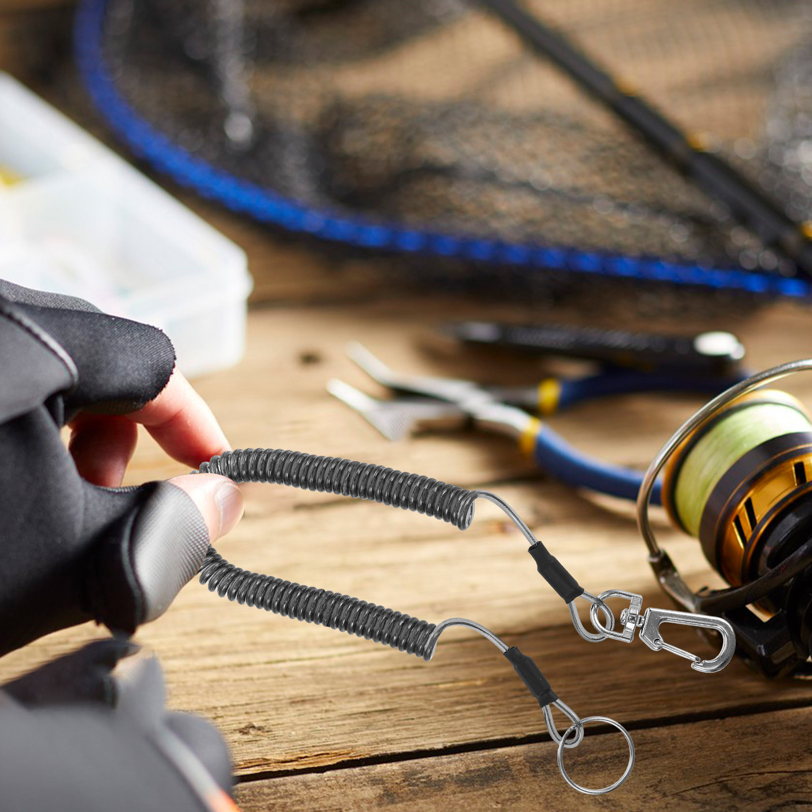 3Pcs Stretchable Coiled Fishin - Outdoor Adventure Kayak ulasan dan harga