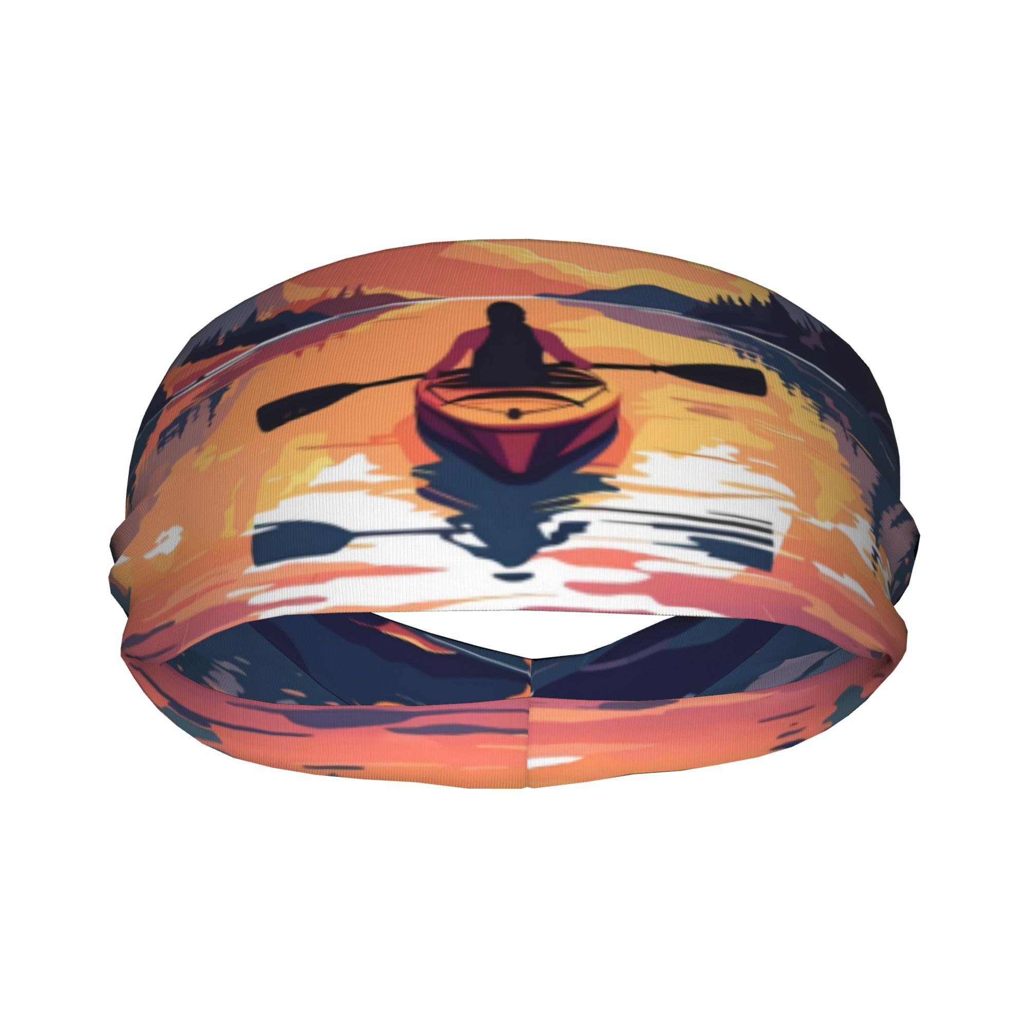 Kayak Sunset Print Headband Wa - Outdoor Adventure Kayak ulasan dan harga