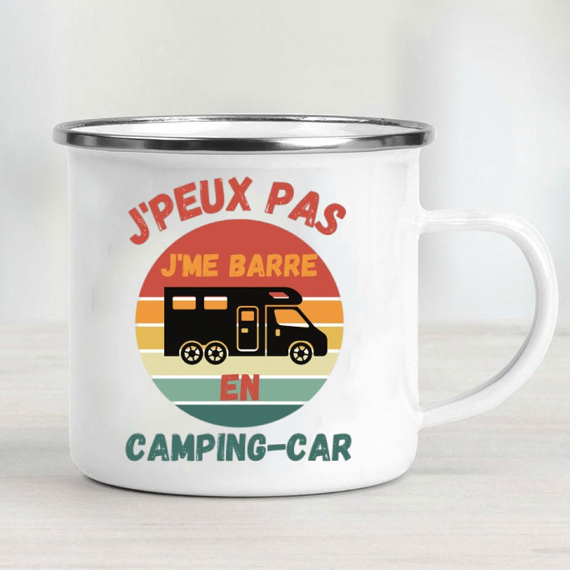 Camping Car Enamel Mug Adventu - Outdoor Adventure Gifts ulasan dan harga
