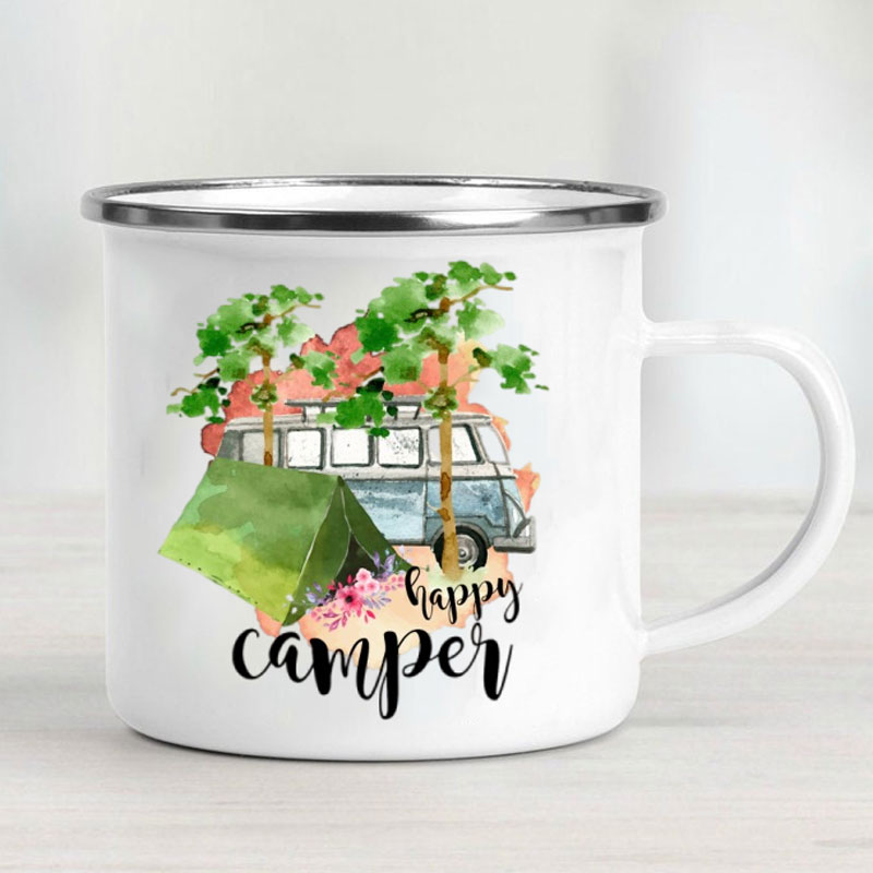 Camping Car Enamel Mug Adventu - Outdoor Adventure Gifts ulasan dan harga