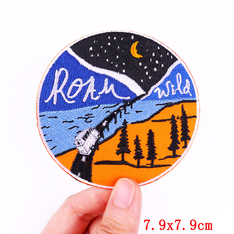Outdoor Travel Embroidery Patc - Outdoor Adventure Outfit ulasan dan harga
